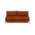 Cubed Deluxe Fabric Sofa Bed w/Aluminum Legs, Queen Size