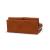 Cubed Deluxe Fabric Sofa Bed w/Aluminum Legs, Queen Size