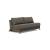 Cubed Deluxe Fabric Sofa Bed w/Dark Wood Legs, Queen Size