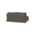 Cubed Deluxe Fabric Sofa Bed w/Dark Wood Legs, Queen Size