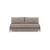 Cubed Deluxe Fabric Sofa Bed w/Dark Wood Legs, Queen Size