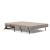 Cubed Deluxe Fabric Sofa Bed w/Dark Wood Legs, Queen Size