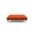 Cubed Deluxe Fabric Sofa Bed w/Dark Wood Legs, Queen Size