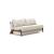 Cubed Deluxe Fabric Sofa Bed w/Dark Wood Legs, Queen Size