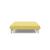 Cubed Deluxe Fabric Sofa Bed w/Dark Wood Legs, Queen Size