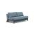 Cubed Deluxe Fabric Sofa Bed w/Dark Wood Legs, Queen Size