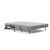 Cubed Deluxe Fabric Sofa Bed w/Dark Wood Legs, Queen Size