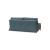 Cubed Deluxe Fabric Sofa Bed w/Dark Wood Legs, Queen Size