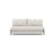 Cubed Deluxe Fabric Sofa Bed w/Dark Wood Legs, Queen Size