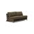 Cubed Deluxe Fabric Sofa Bed w/Dark Wood Legs, Queen Size