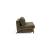 Cubed Deluxe Fabric Sofa Bed w/Dark Wood Legs, Queen Size