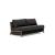 Cubed Deluxe Fabric Sofa Bed w/Dark Wood Legs, Queen Size
