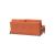 Cubed Deluxe Fabric Sofa Bed w/Dark Wood Legs, Queen Size