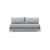 Cubed Deluxe Fabric Sofa Bed w/Dark Wood Legs, Queen Size