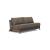 Cubed Deluxe Fabric Sofa Bed w/Dark Wood Legs, Queen Size