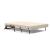 Cubed Deluxe Fabric Sofa Bed w/Dark Wood Legs, Queen Size