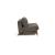 Cubed Deluxe Fabric Sofa Bed w/Dark Wood Legs, Full Size
