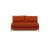 Cubed Deluxe Fabric Sofa Bed w/Dark Wood Legs, Full Size
