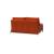 Cubed Deluxe Fabric Sofa Bed w/Dark Wood Legs, Full Size