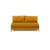 Cubed Deluxe Fabric Sofa Bed w/Dark Wood Legs, Full Size