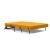 Cubed Deluxe Fabric Sofa Bed w/Dark Wood Legs, Full Size