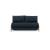 Cubed Deluxe Fabric Sofa Bed w/Dark Wood Legs, Full Size