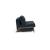 Cubed Deluxe Fabric Sofa Bed w/Dark Wood Legs, Full Size