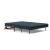 Cubed Deluxe Fabric Sofa Bed w/Dark Wood Legs, Full Size