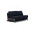 Cubed Deluxe Fabric Sofa Bed w/Dark Wood Legs, Full Size