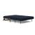 Cubed Deluxe Fabric Sofa Bed w/Dark Wood Legs, Full Size