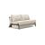 Cubed Deluxe Fabric Sofa Bed w/Dark Wood Legs, Full Size