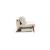 Cubed Deluxe Fabric Sofa Bed w/Dark Wood Legs, Full Size