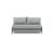Cubed Deluxe Fabric Sofa Bed w/Dark Wood Legs, Full Size