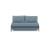 Cubed Deluxe Fabric Sofa Bed w/Dark Wood Legs, Full Size