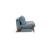 Cubed Deluxe Fabric Sofa Bed w/Dark Wood Legs, Full Size