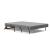 Cubed Deluxe Fabric Sofa Bed w/Dark Wood Legs, Full Size