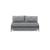Cubed Deluxe Fabric Sofa Bed w/Dark Wood Legs, Full Size