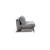 Cubed Deluxe Fabric Sofa Bed w/Dark Wood Legs, Full Size