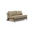 Cubed Deluxe Fabric Sofa Bed w/Dark Wood Legs, Full Size