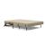 Cubed Deluxe Fabric Sofa Bed w/Dark Wood Legs, Full Size