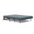 Cubed Deluxe Fabric Sofa Bed w/Dark Wood Legs, Full Size