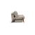 Cubed Deluxe Fabric Sofa Bed w/Dark Wood Legs, Full Size