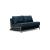 Cubed Deluxe Fabric Sofa Bed w/Dark Wood Legs, Full Size