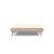 Cubed Deluxe Fabric Sofa Bed w/Dark Wood Legs, Full Size