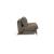Cubed Deluxe Fabric Sofa Bed w/Dark Wood Legs, Full Size
