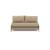 Cubed Deluxe Fabric Sofa Bed w/Dark Wood Legs, Full Size