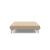 Cubed Deluxe Fabric Sofa Bed w/Dark Wood Legs, Full Size