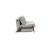 Cubed Deluxe Fabric Sofa Bed w/Dark Wood Legs, Full Size