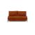 Cubed Deluxe Fabric Sofa Bed w/Dark Wood Legs, Full Size