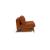 Cubed Deluxe Fabric Sofa Bed w/Dark Wood Legs, Full Size